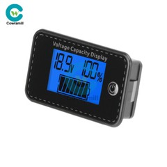 LCD Digital Battery Capacity Indicator DC 5-100V Voltmeter Voltage Meter Gauge