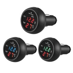 Voltmeter 3 In 1 1 Pc Accessories Black Cigarettes Lighters LED Digital
