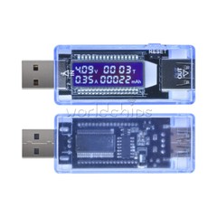 USB Charger Capacity Current Voltage Detector Meter LCD Display Battery Tester