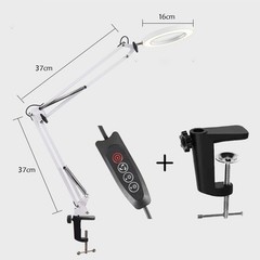 Desktop LED Magnifier with Adjustable Light for Electronics Repair and More