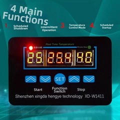 220V Digital Temperature Controller with Waterproof Sensor for Refrigerator