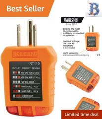 Klein Tools Outlet Tester – Reliable AC Electrical Tester for Safe Wiring Checks