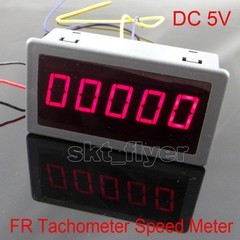 DC 5V Frequency Motor Tachometer Rotate Speed Meter 100KHZ 0.56″ DIGITAL Red LED