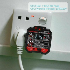 RCD/GFCI Socket Outlets Tester Circuit Voltage Line Detector Breaker Finder Tool