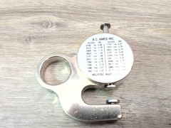 Vintage AMES Pocket Dial Indicator 516P Thickness Gauge Range: .312, .001