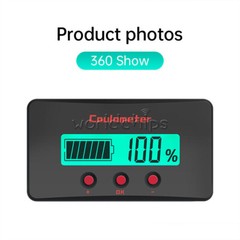 Digital Voltage Current Meter Battery Capacity Tester Power Percentage Indicator