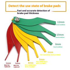 Newest Automotive Brake Pad Scale Replacement Ruler Brake Pads Measuring Tools