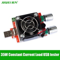 35w USB Tester Load Adjustable Constant Current Qc2.0/3.0 Battery Voltmeter