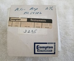 Vintage Crompton Instruments A.C. Amperes Meter