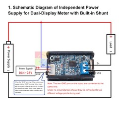 0.28-inch LED Digital Voltage Current Panel Meter Voltmeter DC 0-300V 10/50/100A