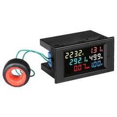 AC 40-300V 0-100A HD LCD Digital Voltmeter Ammeter Power Factor Energy Meter