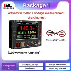 I2C C09 Waveform Ammeter Dual Channel Voltage Current Tester Measurement Tester