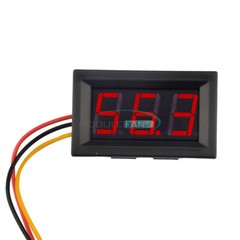 3-Digits 0.56″ input DC5-30V Voltage Meter Voltmeter Measure Range DC0~99.9V