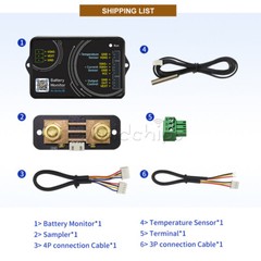 DC0-120V 100A 400A 600A Coulomb Meter High-precision Voltage Current Coulometer