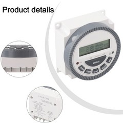 TM619 Digital Timer Switch Programmable 7 Day Cyclic Timer for Appliances