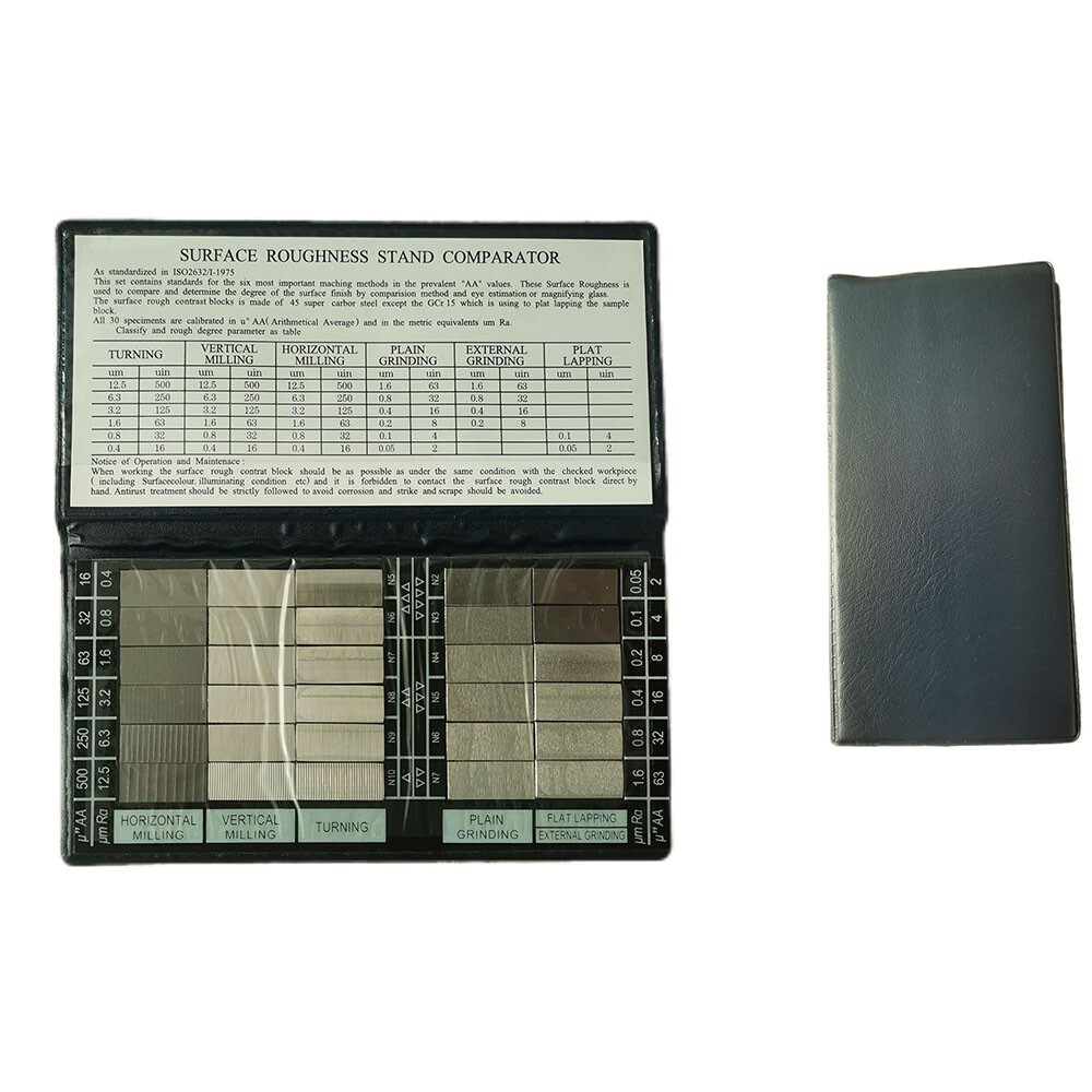 Surface Roughness Standard set with 30 Specimens for Surface Roughness Tester