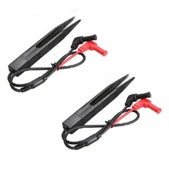 2Pcs Multimeter Meter SMD Tweezers Capacitance Resistance Diode Test Tester Pen^