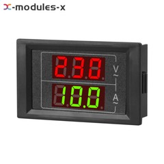AC60-500V 100A Dual Display Voltage Current Meter Voltmeter Ammeter Single Phase