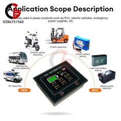 DC10-100V 0.2-400A H80C Battery Hall Coulomb Meter Touch Color Screen Coulometer