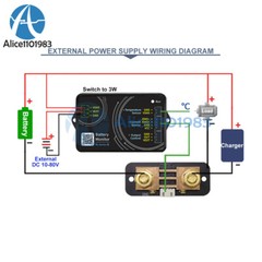 DC 0-120V 100A 400A 600A Coulomb Meter High-precision Voltage and Current Meter