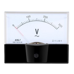 AC 0-300V Analog Panel Voltage Gauge Volt Meter 44L1 1.5% Error Margin