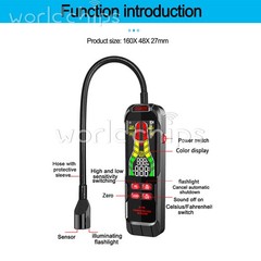 Combustible Natural Gas Propane Leak Detector Visual Leakage Tester Alarm