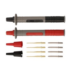 Multimeter Test Probes 2pcs with 8 Replaceable Copper and Gold Needles