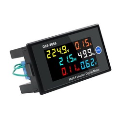 AC40-300V Phase Digit Meter LCD Electric Energy Factor J5E7