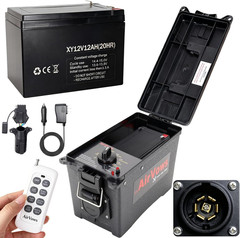 Trailer Light Tester Box with 12V 12Ah Battery,Remote Control Function with 98 F