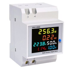 Digital AC Din-Rail Voltage Amps Power Multi-functional Energy Meter Voltmeter