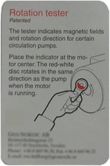 Rotation Tester and AC Detector for Circulating Pumps Etc