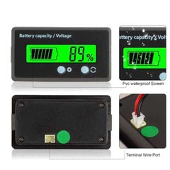 1/2 Pack 12v 24v 36v 48v Battery Monitor,Car Golf cart Battery Indicator Meter