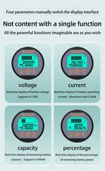 Battery Monitor 80V 350A Caravan RV Motorhome UPS lithium iron lead-acid 999 AH