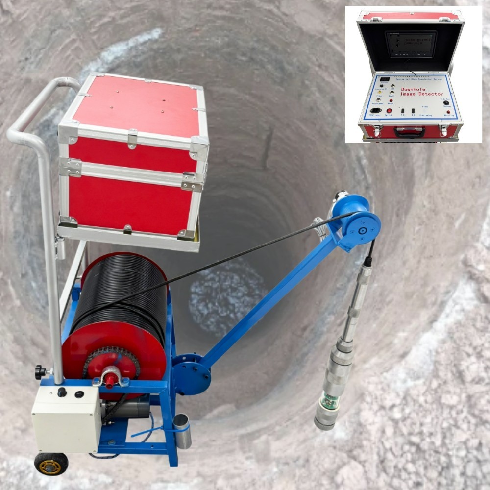 300M Deep Well Borehole Inspection Camera 360° Panoramic Underground Imager 220V