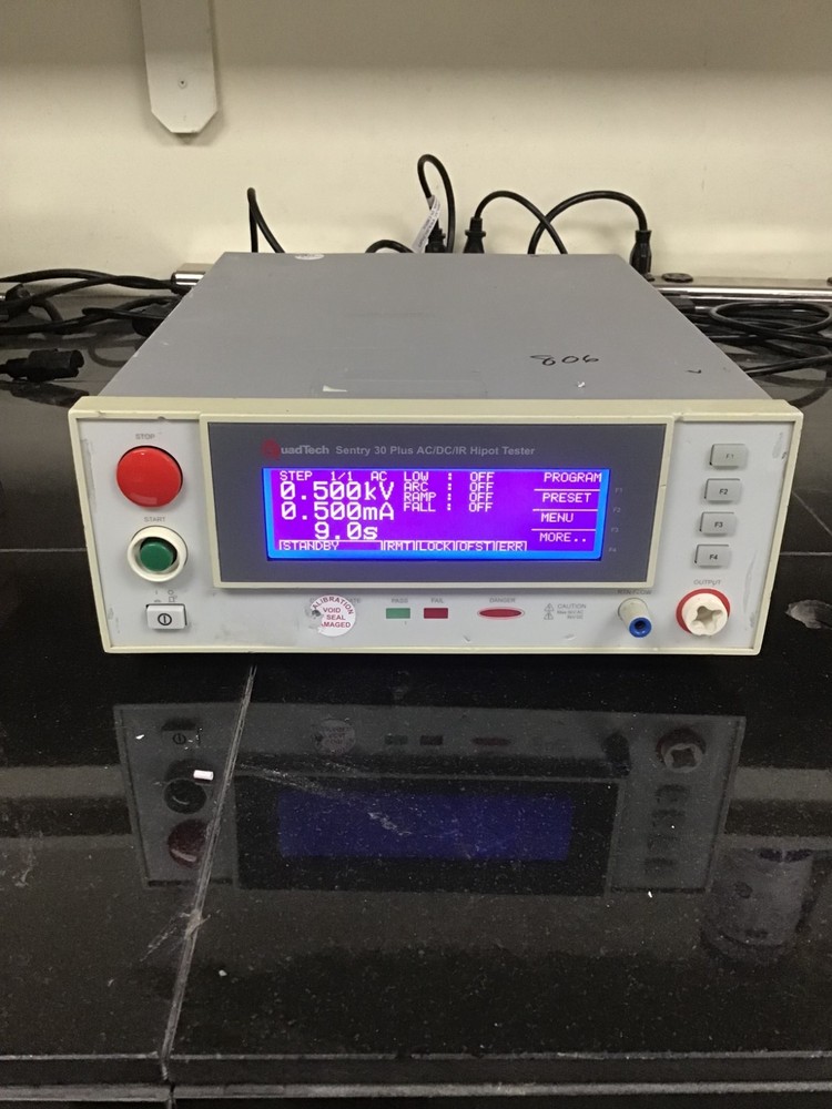 QuadTech Sentry 30 Plus AC/DC/IR Insulation Dielectric Hipot Tester HB-10