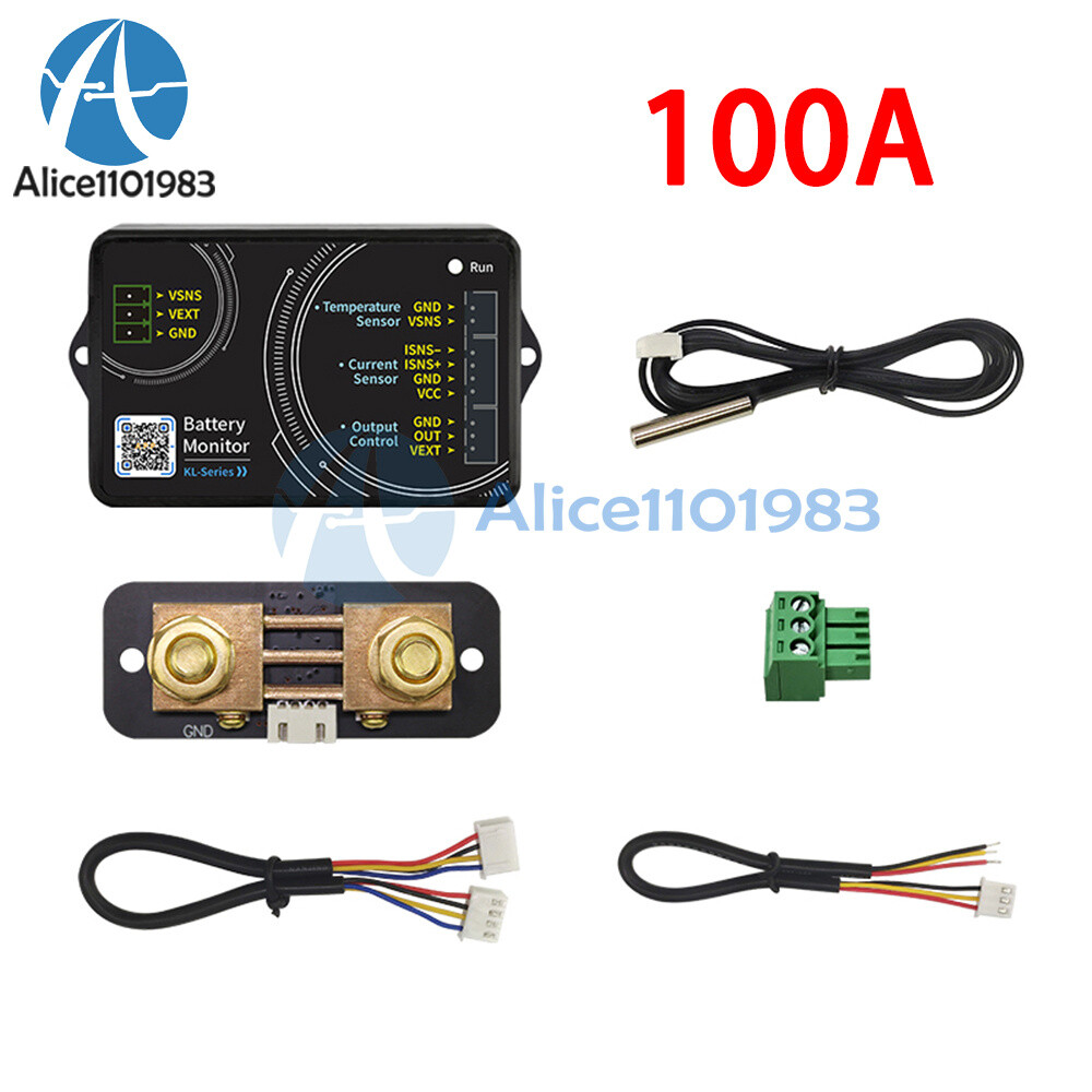 DC 0-120V 100A 400A 600A Coulomb Meter High-precision Voltage and Current Meter