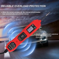 SHIELDIX Power Circuit Probe Tester, 6V-24V DC Automotive Car Electric Fuse &…