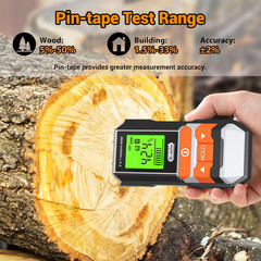 2 In 1 Wood Moisture Meter Pin Pinless Digital Dampness Tester Leak Detector