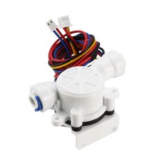 1/4in Quick Connect Hall Effect Water Flow Sensor Switch Meter 0.05-0.8L/min