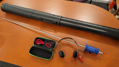 X500 Water Leak Detector Listening Stick Electronic Amplifier, Headphones, Case