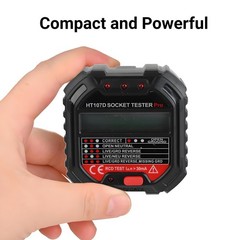 Socket Tester HT107D LCD Digital Display Tester for Socket EU Plug…