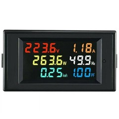 AC 40-300V 0-100A HD LCD Digital Voltmeter Ammeter Power Factor Energy Meter