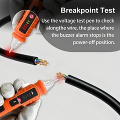Voltage Tester, Non-Voltage Detector, Electrical Tester, 3 Ranges AC 12V/48V/…