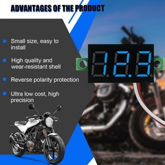 Mini Digital Voltmeter 3Wire DC 030V 0.36″ LED Display Panel Meter 5 PCS
