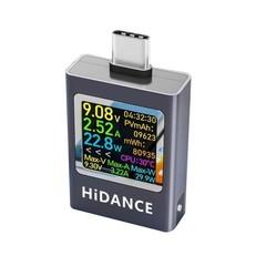 USB C Watt Meter with Offline Storage Battery Capacity Detection for Chargers