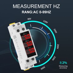 GEYA HZ Meter Single Three Phase Modular LED Display AC 0HZ-99HZ AC 80V-500V