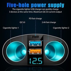 Car Cigarette Socket Battery Meter 12V Voltmeter Digital Display Voltage Gauge