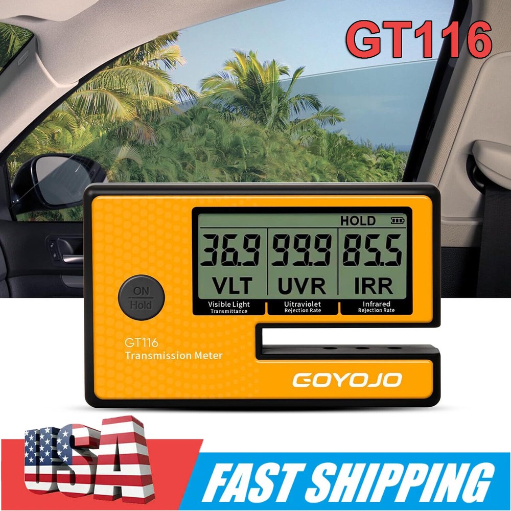 Digital Window Tint Meter Solar Film Cars Transmission Meter VL UV IR Rejection