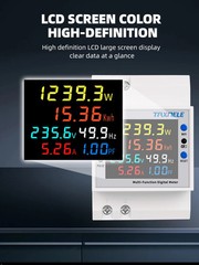Tuya WiFi Smart Energy Meter 110V 220V 100A kWh Voltage Frequency AC Protector