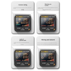 US/EU Check Voltage Detector Digital Display Socket Tester Plug Polarity Phase
